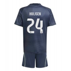 Real Madrid Dean Huijsen #24 Bortaställ Barn 2025-26 Korta ärmar (+ Korta byxor)